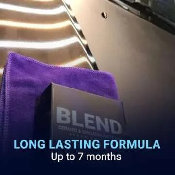 Vonixx Blend Ceramic & Carnauba Paste Wax - Black Edition | Deep Shine for Dark Paints | Ultimate Automotive Care Solution | Lasts up to 7 Months | Water Repellent | 3.4 oz (100 mL)