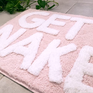 New Mungo Get Naked Bath Mat in Pink - Fun and Functional