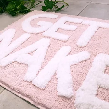 New Mungo Get Naked Bath Mat in Pink - Fun and Functional