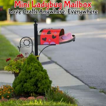 Mini Lady Bug Valentine Mailbox Craft Kit for Kids