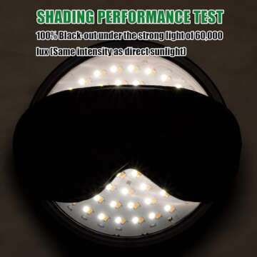 Sleep Mask for Women and Men 2 Pcs Eye Mask for Sleeping Adjustable Strap Blackout Silk Sleep Eye Masks Soft Eye Covers Blindfolds Black 2 Pack