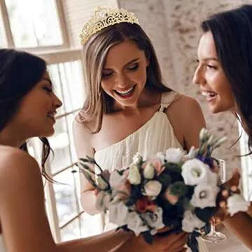 KICOSY Gold Tiaras Crown - Elegant Rhinestone Tiara