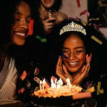 KICOSY Gold Tiaras Crown - Elegant Rhinestone Tiara