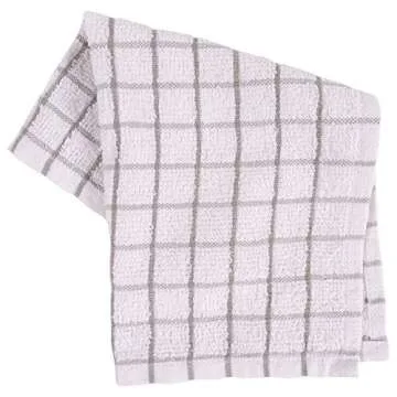 KAF Home 100% Cotton Checkered Dish Cloths Set of 6