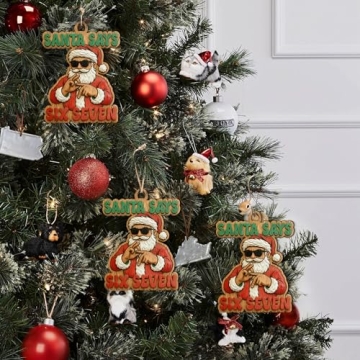 67 Meme Christmas Ornament - Funny Stocking Stuffer for Teens, Santa Claus Holiday Decor 2025