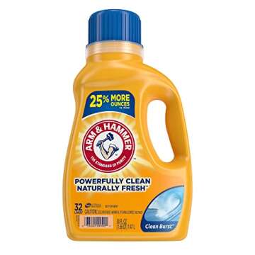 Arm & Hammer Clean Burst, 32 Loads Liquid Laundry Detergent, 50 Fl Oz