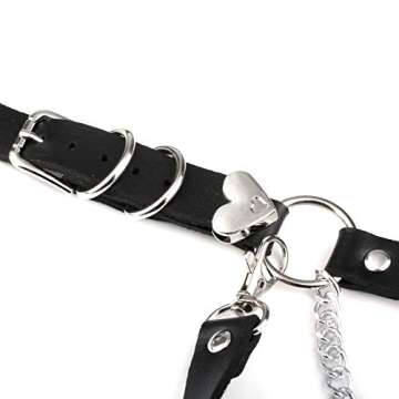 JJDreams Gothic Waist Belt Heart Women Body Harness PU Leather Punk Adjustment