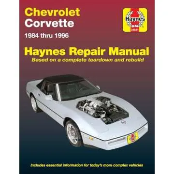 Chevrolet Corvette (84-96) Haynes Repair Manual for DIY Enthusiasts