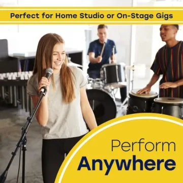 Hola Music Mic Stand with Adjustable Height for Musicians