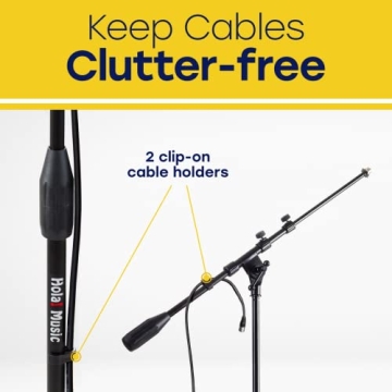 Hola Music Mic Stand with Adjustable Height for Musicians