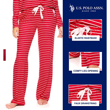 U.S. Polo Assn. Womens Pajama Sets Lightweight Comfort