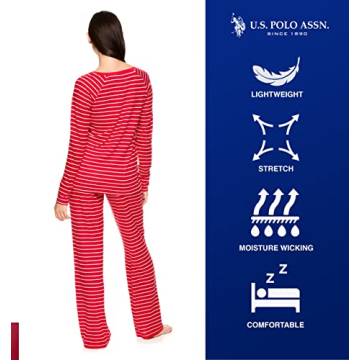 U.S. Polo Assn. Womens Pajama Sets Lightweight Comfort