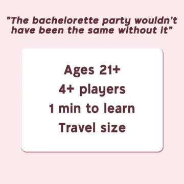 The Greatest Bachelorette Party Game Bundle - 4 Games in 1, Perfect for a Bachelorette Party, Girls Night or Bridal Shower