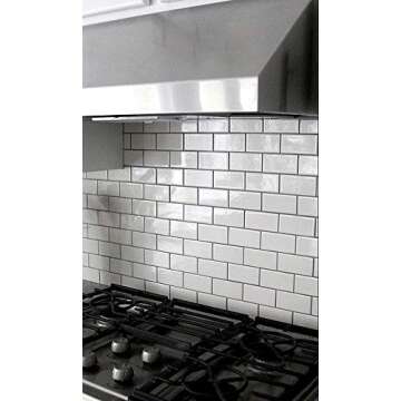 3x6 White Subway Tile for Backsplash Made in USA