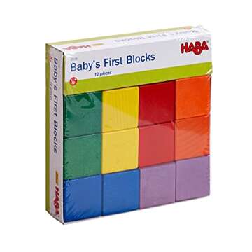 Colorful HABA Baby Basic Block Set for Infants