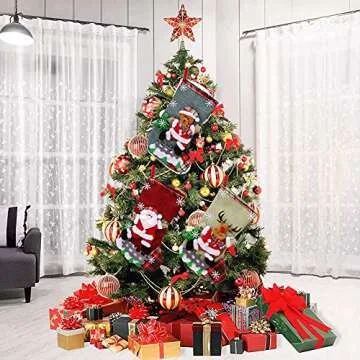 NLGG Set of 4 Personalized Christmas Stockings - 12" Size