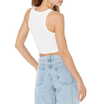 Stylish The Drop Women's Harper Essential Cropped Tank