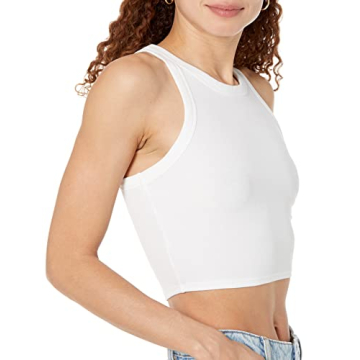 Stylish The Drop Women's Harper Essential Cropped Tank