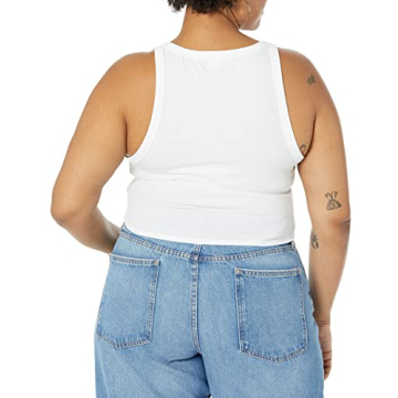 Stylish The Drop Women's Harper Essential Cropped Tank