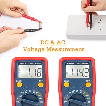 AstroAI Digital Multimeter with LCD Display - Safe, Accurate Testing