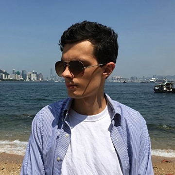 Stylish Oversized Aviator Sunglasses with UV Protection