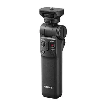 Sony ACCVC1 Vlogger Accessory Kit Bundle with Rechargeable Lithium-Ion Battery Pack, Rugged Memory Storage Carrying Case and 2-in-1 Aluminum Shell OTG Dual Slot SD Card Reader (4 Items)