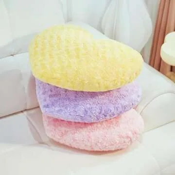 Ailive Pink Heart Pillow for Home Decor and Gifts