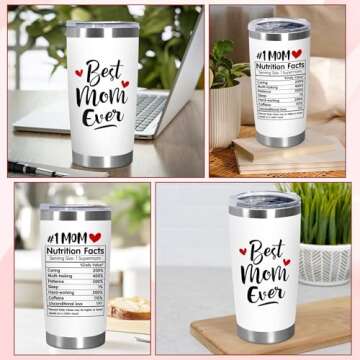 TEEZWONDER Mothers Day Gifts - Insulated Tumbler for Moms