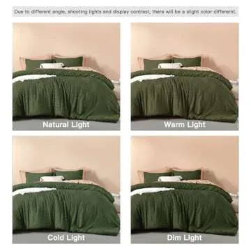 Litanika Olive Green King Size Comforter Set for All Seasons
