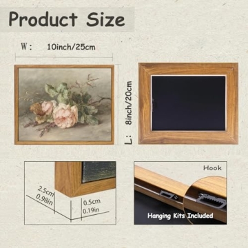 KBKBART Vintage Flower Canvas Wall Art for Home Decor