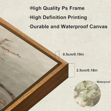 KBKBART Vintage Flower Canvas Wall Art for Home Decor