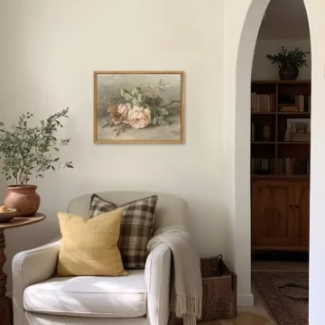 KBKBART Vintage Flower Canvas Wall Art for Home Decor