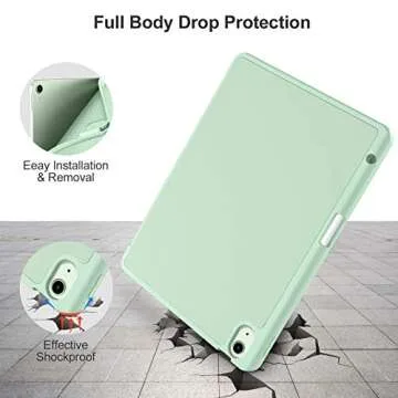 Stylish iPad Air 11 Inch Case with Pencil Holder and Auto Sleep