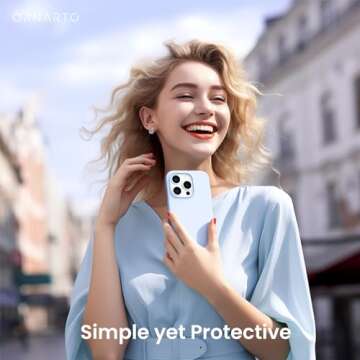 ORNARTO Slim Liquid Silicone Case for iPhone 15 Pro Max