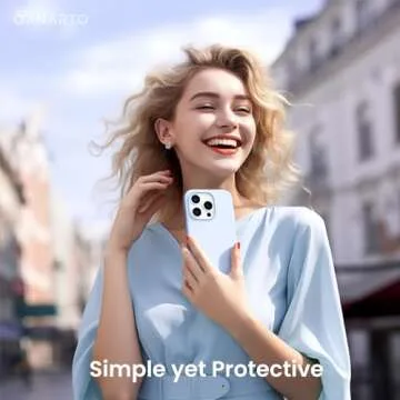 ORNARTO Slim Liquid Silicone Case for iPhone 15 Pro Max