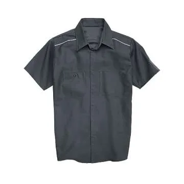Red Kap Men's Short Sleeve Pro Airflow Work Shirt, Charcoal, Extra Large