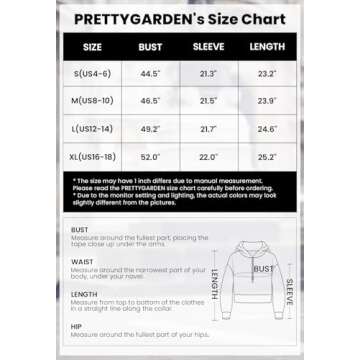 PRETTYGARDEN Women's Hooded Sweatshirts Long Sleeve Half Zip Cropped Hoodie Pullover Winter Fashion Clothes (Grey,Medium)