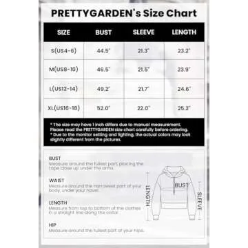 PRETTYGARDEN Women's Hooded Sweatshirts Long Sleeve Half Zip Cropped Hoodie Pullover Winter Fashion Clothes (Grey,Medium)