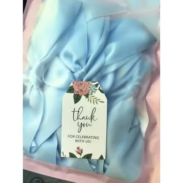 Eanjia Pre-Assembled Blue Bow Garland for Baby Showers