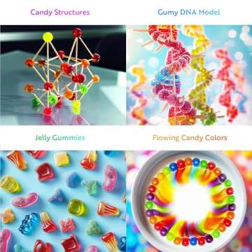 Playz Edible Candy Making Science Kit for Kids Ages 8-12 Years Old - Food Science Chemistry Kid Scie...
