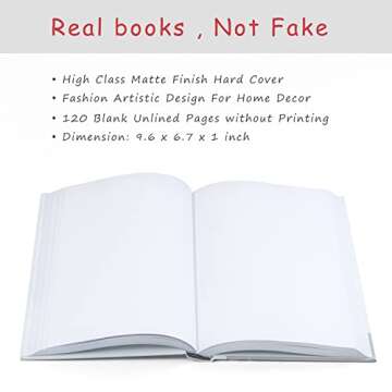 3 Decorative Books for Modern Home Decor - Faux Books for Bookshelf/Mantle Decoration - Fake Designer Books for Coffee/Dining Table, Shelf Decor - Paris/London/Milan