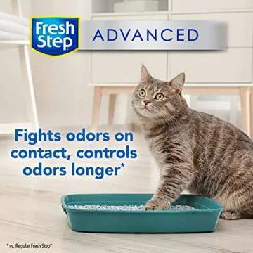Fresh Step Advanced Extreme Clumping Cat Litter with Odor Control - Mountain Spring Scent, 18.5 lb (Package May Vary)