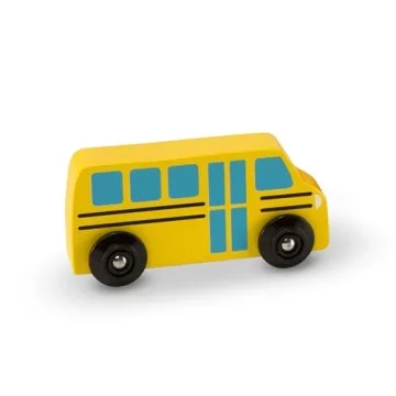 Durable Wooden Vehicles and Traffic Signs Set for Kids