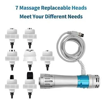 SW14B Shockwave Therapy Machine for Body Muscle Massager Shock Wave Deep Tissue Pain Relief Message with 7 Massage Heads HUANSHI