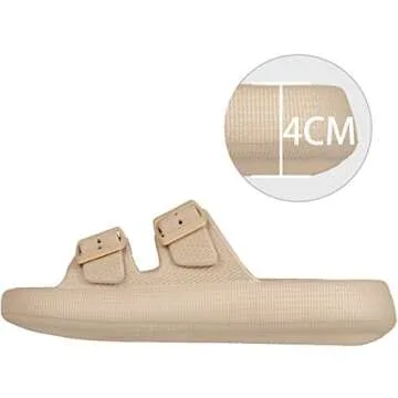 BenSorts Adjustable Pillow Slippers for All Ages