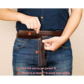 WERFORU Men's Ratchet Belts, 2 Pack Leather Belts for Men Dress and Casual with Automatic Buckle
