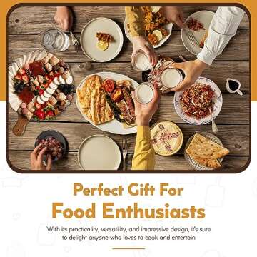 Mrs. M's Floral Cart Deviled Egg Platter & Charcuterie Board - Premium Quality Acacia Wood, Easy to Wash & Deviled Egg Tray, Cutting Board, Cheese Board, Serving Platter & Deviled Egg Carrier