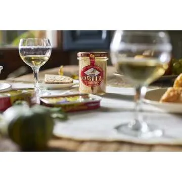 Ortiz White Tuna in Olive Oil, Fresh and Tender, Spanish Wild Caught, High in Protein and Omega 3 Fats, Excellent in Salad, Pasta or Sandwiches - No Need to Add Mayo, 7.76oz Glass Jar