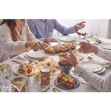 Ortiz White Tuna in Olive Oil, Fresh and Tender, Spanish Wild Caught, High in Protein and Omega 3 Fats, Excellent in Salad, Pasta or Sandwiches - No Need to Add Mayo, 7.76oz Glass Jar