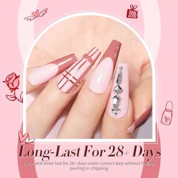 Born Pretty Nude Gel Nail Polish Set Nude Gel Polish Skin Tones Pink Neutral Brown Gel Nail Polish All Seasons Soak Off LED Gel Nail Manicure DIY Home Salon 6PCS 10ML